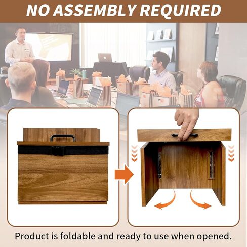 منصة محمولة على سطح الطاولة: حامل كتب منبر مع حامل كتب، تصميم قابل للطي، وتخزين مريح (جوز، متوسط) in Kuwait