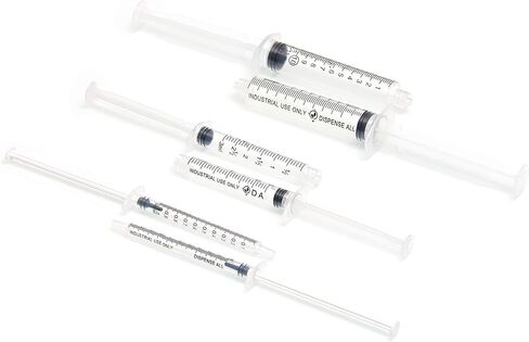 الاستغناء عن الكل - مجموعة المحاقن الصناعية متعددة الأغراض K1-3PK - 1 مل / 3 مل / 10 مل مع أطراف توزيع قياس 1 بوصة 14+18، وأغطية المحاقن وأغطية الأطراف in Kuwait