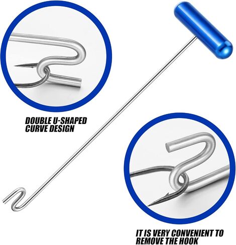 Sotiff 2 Pcs 12" Stainless Steel Fish Hook Remover Tool T-Handle in Kuwait