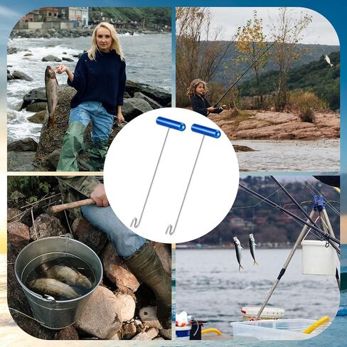 Sotiff 2 Pcs 12" Stainless Steel Fish Hook Remover Tool T-Handle in Kuwait