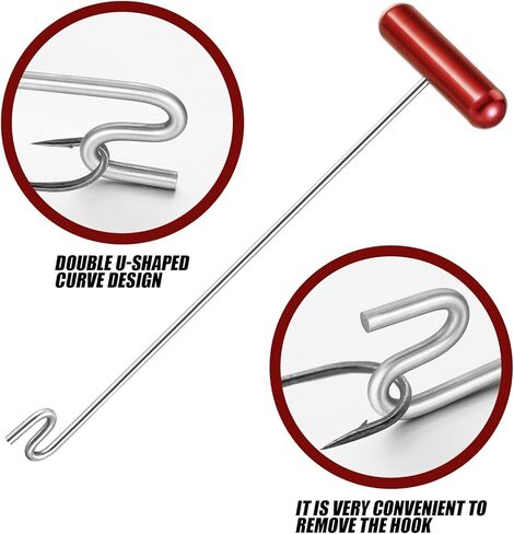Fish Hook Remover Tools Summer Fishing Hook Saltwater Dehooker Aluminum and Stainless Steel Fish Dehooker for Fisherman, 12 Inches in Saudi Arabia