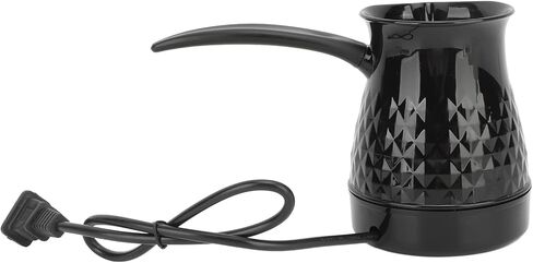 وعاء كهربائي، حتى تسخين المكونات الأمريكية 110 فولت وعاء قهوة من الفولاذ المقاوم للصدأ صغير 600 مل حماية من الحرارة الزائدة مع مقبض قابل للإزالة للمنزل in Kuwait