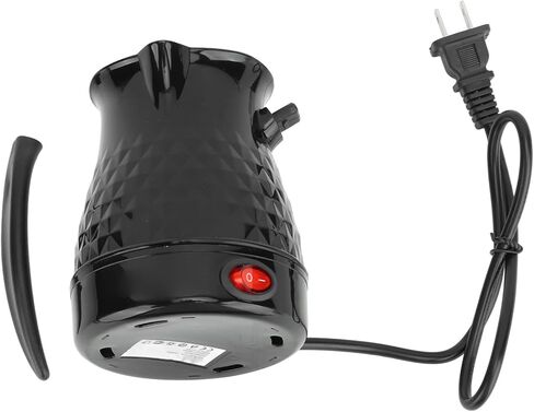 وعاء كهربائي، حتى تسخين المكونات الأمريكية 110 فولت وعاء قهوة من الفولاذ المقاوم للصدأ صغير 600 مل حماية من الحرارة الزائدة مع مقبض قابل للإزالة للمنزل in Kuwait