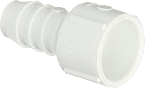 Spears 474 Series PVC Pipe Fitting, Adapter, Schedule 40, White, 1"Barbed x 1" Socket in Saudi Arabia