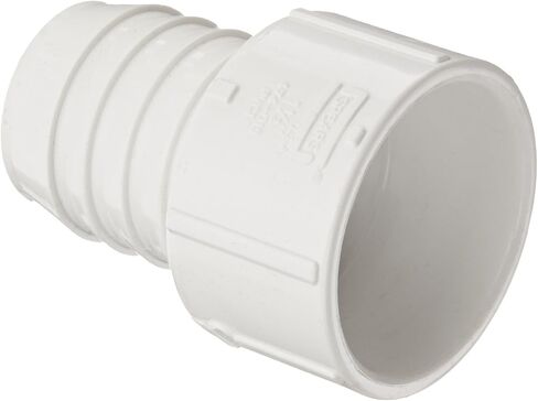 Spears 474 Series PVC Pipe Fitting, Adapter, Schedule 40, White, 1"Barbed x 1" Socket in Saudi Arabia