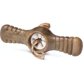 لعبة بينبون باوبليكسير التفاعلية لتوزيع الحلوى الصعبة للكلاب، لعبة مضغ، مصنوعة في الولايات المتحدة الأمريكية، متوسطة الحجم، بنكهة لحم الخنزير المقدد الحقيقية in Kuwait