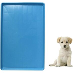 Dog Crate Pan Replacement Bottom Tray for Pet Cages Crates Avoid Water or Food Spilling Out Dishwasher Safe Blue 17.3" LX11.4 WX1.2 H in Saudi Arabia