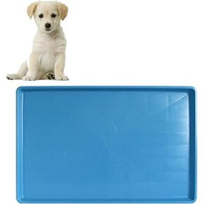 Dog Crate Pan Replacement Bottom Tray for Pet Cages Crates Avoid Water or Food Spilling Out Dishwasher Safe Blue 19.5" LX13.2 WX1.0 H in Saudi Arabia