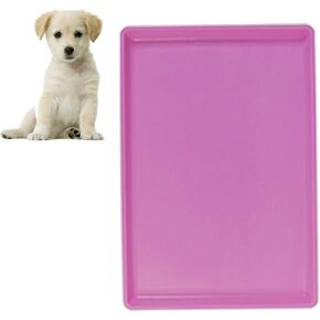 Dog Crate Pan Replacement Bottom Tray for Pet Cages Crates Avoid Water or Food Spilling Out Dishwasher Safe Pink 34.8" LX22.6 WX1.4 H in Saudi Arabia