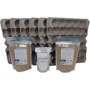 Dubia Roach Colony Starter Kit, 1Lb Organic Feeder Insect Gut Loading Chow, Water Crystals, 6 Egg Flats, for Breeding Insects, Cricket Alternative, for Bearded Dragons, Leopard Geckos, Reptiles in Saudi Arabia