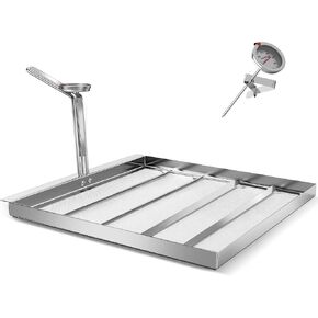 Commercial AF45 Deep Fryer Filter Screen, 13.75x13.75 Inch 550 Micron 304 Stainless Steel Filter Screen with Thermometer, Compatible for avantco and pitco Deep Fryers FF300, Pitco 40C& More Models in Saudi Arabia