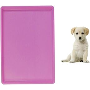 Dog Crate Pan Replacement Bottom Tray for Pet Cages Crates Avoid Water or Food Spilling Out Dishwasher Safe Pink 22.8" LX16.3 WX1.2 H in Saudi Arabia