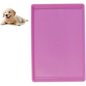 Dog Crate Pan Replacement Bottom Tray for Pet Cages Crates Avoid Water or Food Spilling Out Dishwasher Safe Pink 22.8" LX19.3 WX1.0 H in Saudi Arabia