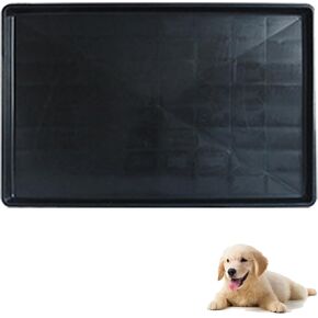 Dog Crate Pan Replacement Bottom Tray for Pet Cages Crates Avoid Water or Food Spilling Out Dishwasher Safe Black 22.8" LX19.3 WX1.0 H in Saudi Arabia