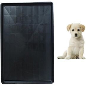 Dog Crate Pan Replacement Bottom Tray for Pet Cages Crates Avoid Water or Food Spilling Out Dishwasher Safe Black 19.5" LX13.2 WX1.0 H in Saudi Arabia