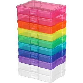 صناديق تخزين الصور الشفافة مقاس 4 × 6 بوصات من Novellinks - حافظات منظم الصور وحافظة الصور وصندوق حاويات تخزين الصور للصور - 10 عبوات (شفاف) in Kuwait