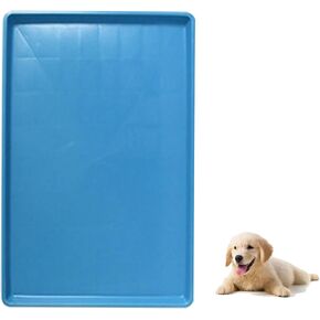 Dog Crate Pan Replacement Bottom Tray for Pet Cages Crates Avoid Water or Food Spilling Out Dishwasher Safe Blue 28.7" LX17.7 WX1.2 H in Saudi Arabia