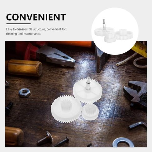 Ciieeo 3pcs Grinder Gear Replacement for Meat Mincer Accessories Versatile Sausage Stuffer Parts for Electric Meat Grinding Machines Easy to Clean Wear Resistant Optimized Grinding in Saudi Arabia