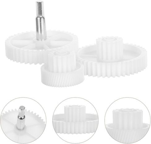 Ciieeo 3pcs Grinder Gear Replacement for Meat Mincer Accessories Versatile Sausage Stuffer Parts for Electric Meat Grinding Machines Easy to Clean Wear Resistant Optimized Grinding in Saudi Arabia