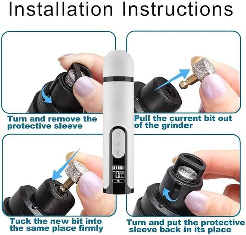 Heusom Silent Groom Pro Nail Grinder - مطحنة أظافر فائقة الهدوء للكلاب، آمنة وفعالة للعناية بمخالب الحيوانات الأليفة in Saudi Arabia