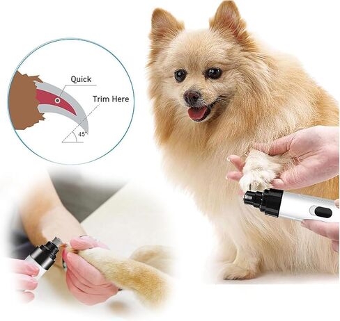 Heusom Silent Groom Pro Nail Grinder - مطحنة أظافر فائقة الهدوء للكلاب، آمنة وفعالة للعناية بمخالب الحيوانات الأليفة in Saudi Arabia