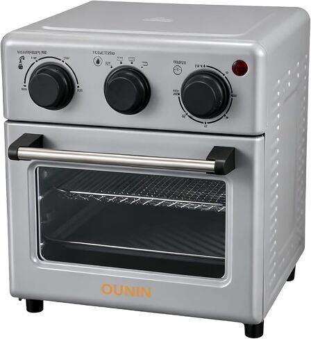 OUNIN 9L Electric Oven - Mechanical Control, 120V, 800W, Baking & Broiling 2-U Type Heating Elements, 2-Level Rack, for Home Kitchen Baking, Toasting, Even Heating with Anti-Scald Handle in Saudi Arabia