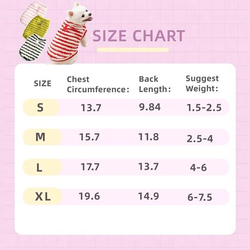 Dog Long Plush Clothes Simple Striped Printed Outfit Pet Winter Warm Cold Weather Coats for Small Medium Dogs Cats in Saudi Arabia