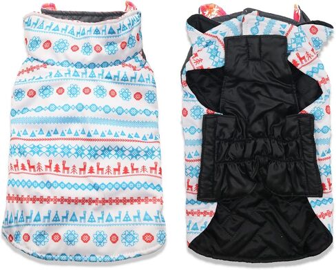 DroolingDog Winter Dog Christmas Coats Clothes Warm Dog Xmas Clothes Puppy Christmas Coat Medium Dog Jackets Pet Warm Coat for Small Medium Large Dogs in Saudi Arabia