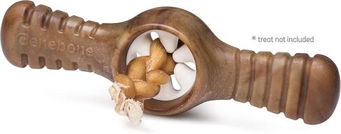 لعبة بينبون باوبليكسير التفاعلية لتوزيع الحلوى الصعبة للكلاب، لعبة مضغ، مصنوعة في الولايات المتحدة الأمريكية، متوسطة الحجم، بنكهة لحم الخنزير المقدد الحقيقية in Kuwait