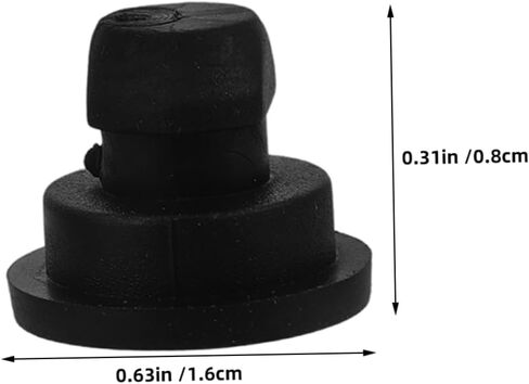 Rubber Replacement Feet for Rice Cooker and Slow Cooker 12Pcs Black Small Rubber Foot Plugs with Anti-Slip Heat Insulation and Noise Dampening for Kitchen Appliances in Saudi Arabia