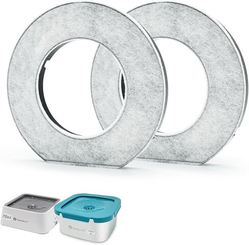 مرشحات بديلة من LumoLeaf لوعاء مياه الحيوانات الأليفة بسعة 70 أونصة/2 لتر، ومرشحات الفحم المنشط بجوز الهند لموزع مياه الكلاب (عبوة من قطعتين) in Kuwait