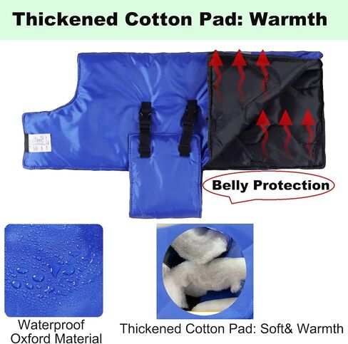 Calf Blanket Calves Warm Clothes Calf Saver Coat, Sheep Goat Blanket, for Keep Cows Goats Sheeps Warmming, Thickened Belly Protection in Saudi Arabia