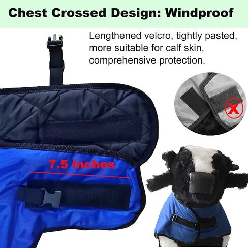 Calf Blanket Calves Warm Clothes Calf Saver Coat, Sheep Goat Blanket, for Keep Cows Goats Sheeps Warmming, Thickened Belly Protection in Saudi Arabia