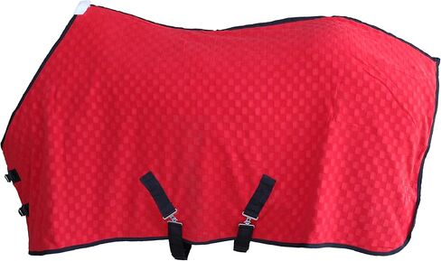 CHALLENGER 62" Horse Exercise Sheet Polar Fleece Cooler Blanket Red Wicks Moisture 4334 in Saudi Arabia