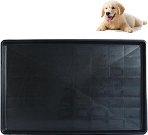 Dog Crate Pan Replacement Bottom Tray for Pet Cages Crates Avoid Water or Food Spilling Out Dishwasher Safe Black 28.7" LX17.7 WX1.2 H in Saudi Arabia