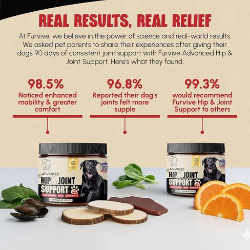 Veterinary Grade Hip and Joint Supplement for Dogs – 40 Scoops Ultimate Strength Dog Supplements for Advanced Mobility, Joint Comfort, Cartilage Health, Flexibility – Liver Flavored in Saudi Arabia