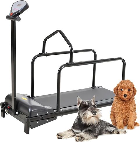 Dog Treadmill for Small Dogs, Indoor Running Machine for Fitness, Adjustable Speed 0.8-6km/H, Compact & Dura-Ble Pets Treadmill for Dogs with a Body Length Not Exceeding 50cm,Pink in Saudi Arabia