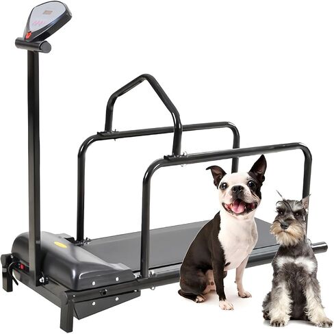 Dog Treadmill for Small Medium Dog, Pet Dog Running Machine, Multi-Function Home Pet Training Equipment, 0.8-6km/h Speed Adjustment, for Dogs with a Body Length Not Exceeding 50cm,Pink in Saudi Arabia