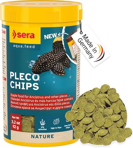 رقائق سيرا بليكو 13.4 أونصة/0.84 رطل | طعام أسماك ممتاز ل Ancistrus و Plecos | نسبة عالية من الألياف | خالي من الأصباغ والمواد الحافظة | يدعم عملية الهضم ويعزز النمو الصحي | مثالية للمغذيات السفلية in Kuwait