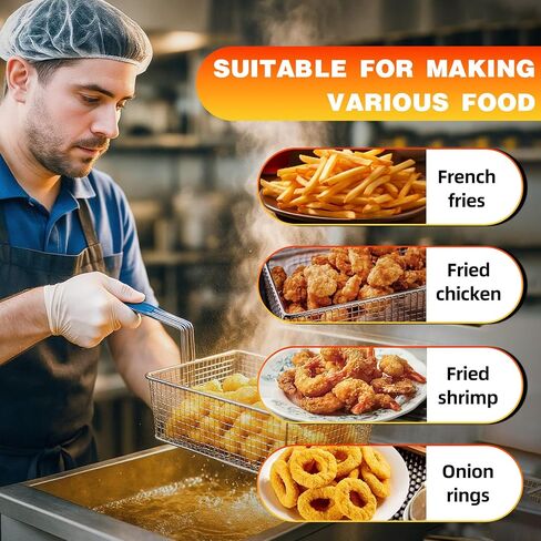 Commercial AF45 Deep Fryer Filter Screen, 13.75x13.75 Inch 550 Micron 304 Stainless Steel Filter Screen with Thermometer, Compatible for avantco and pitco Deep Fryers FF300, Pitco 40C& More Models in Saudi Arabia