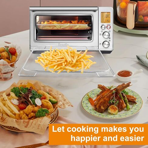 3 قطع سلة مقلاة هوائية لفرن Breville Smart Oven Air Fryer Pro، 16.5 بوصة عمق × 11.8 بوصة عرض × 0.5 بوصة ارتفاع، سلال شبكية من الفولاذ المقاوم للصدأ بدرجة الطعام، سلة مقلاة هوائية للفرن، سلة مقلاة هواء الفرن وصينية in Kuwait