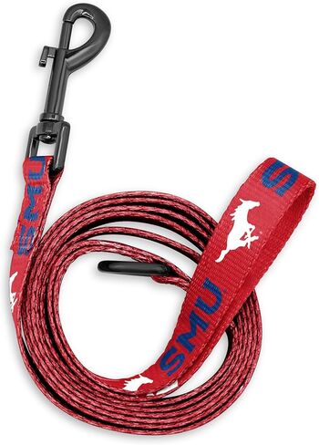 SMU Mustangs 6 Foot Dog Leash | Officially Licensed | Sturdy and Works for All Dogs in Saudi Arabia