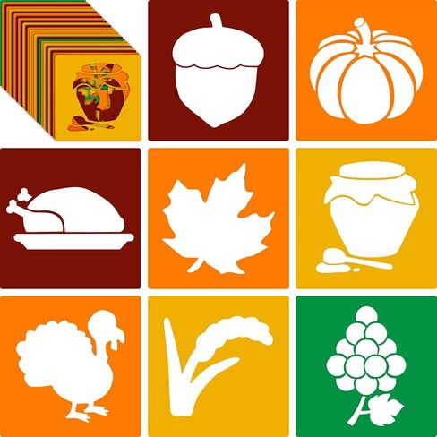 Epakh 24 Pieces Stencils for Kids 8 Inches Drawing Stencils Chalk Template Large Washable Geometric and Garden Themed Primary Shape Template for Kids Toddlers Preschooler(Animal Style) in Kuwait