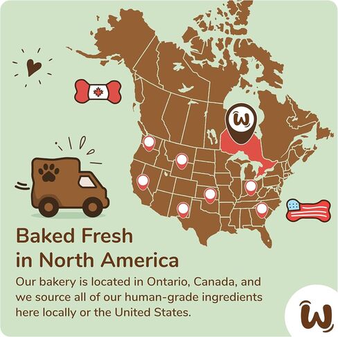 Wufers Pawliday Gourmet Donut Cookie يعامل الكلب - وجبات خفيفة للكلاب في عطلة عيد الميلاد - جميعها طبيعية مع مكونات من الدرجة البشرية (الكعك الصغير) in Kuwait
