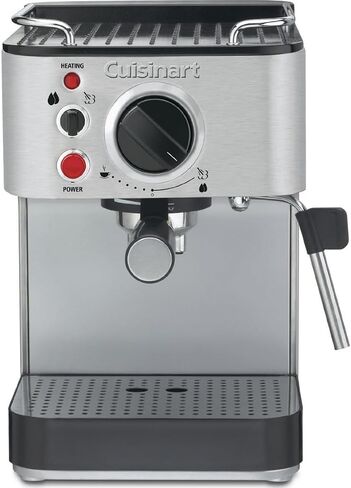 ماكينة صنع الإسبريسو من الفولاذ المقاوم للصدأ سعة 15 بار من Cuisinart EM-100fr (متجددة) مع حزمة حماية محسنة CPS لمدة عامين in Saudi Arabia