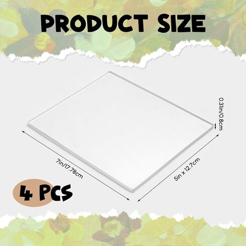 Threlaco 2 حزم لوحات طباعة الهلام الكبيرة ، 12 '× 14' 'لوحة طباعة هلام قابلة لإعادة الاستخدام ، مستلزمات طباعة للفن لصنع البطاقات ، الكتب المطبوعة ، الطباعة ، الحرف الورقية ، أحادي الطباعة في المنزل in Saudi Arabia
