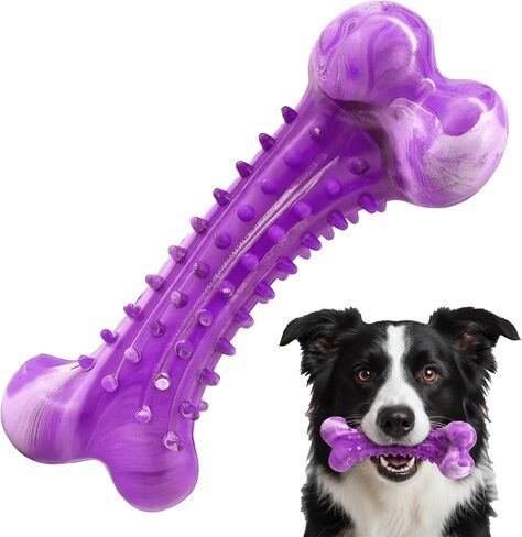 Dog Toys for Aggressive Chewers, Long Lasting Dog Chew Toys - Interactive Rubber Bone Toy for Large, Medium Breed - Large Dogs Toy Keep Them Busy in Saudi Arabia
