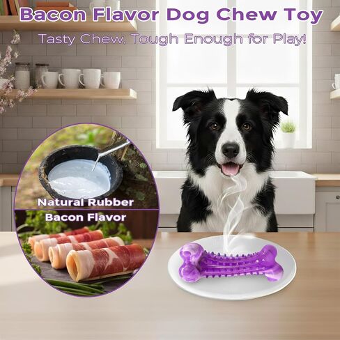 Dog Toys for Aggressive Chewers, Long Lasting Dog Chew Toys - Interactive Rubber Bone Toy for Large, Medium Breed - Large Dogs Toy Keep Them Busy in Saudi Arabia