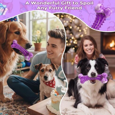 Dog Toys for Aggressive Chewers, Long Lasting Dog Chew Toys - Interactive Rubber Bone Toy for Large, Medium Breed - Large Dogs Toy Keep Them Busy in Saudi Arabia