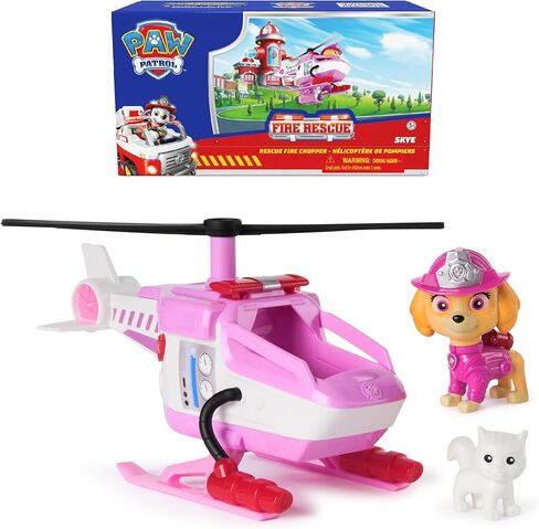 PAW PAW PATROL FIRE RESCUE: Chase Rescue Fire Cruiser مع رقم الحركة ، قاذفة المقذوفات ، و Toy Truck ، ألعاب Kids for Boys & Girls تتراوح أعمارهم بين 3 وما فوق in Kuwait